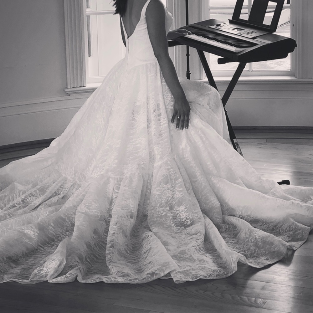 Zac Posen White Wedding Dress